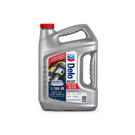 Chevron Delo 400 XSP HD Diesel SAE Fully Synthetic 5W-40 Motor Oil: Advanced Additive Technology, 1 Gallon