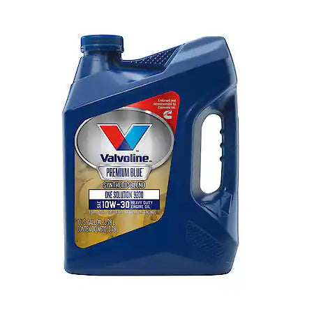 Valvoline Premium Blue One Solution GEN2 Synthetic Blend 10W-30 Engine Oil: Endorsed by Cummins, 1 Gallon