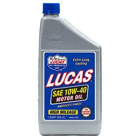 Lucas Oil Products 10W-40 Conventional High Mileage Motor Oil, 1 Quart