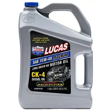 Lucas Oil Products 15W-40 Magnum CK-4 Conventional Heavy Duty Diesel Engine Oil, 1 Gallon