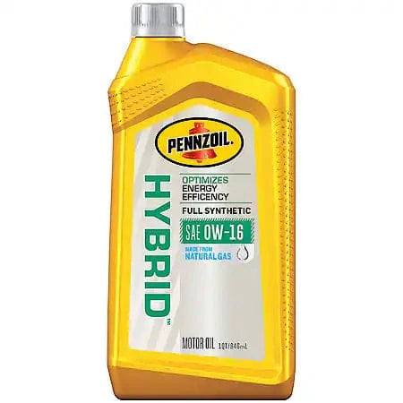 Pennzoil Hybrid 0W-16 Full Synthetic Motor Oil, 1 Quart