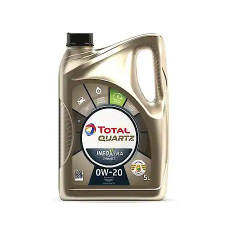 Total Quartz 0W20 C5 Full Synthetic Motor Oil, 5 L