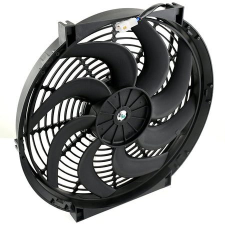 14" Heavy Duty Reversible Radiator Electric Wide Curved Blade FAN 12V 3000 CFM