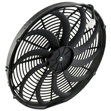 16" 12V 160W Electric Radiator Cooling Fan Curved Blade Push Push