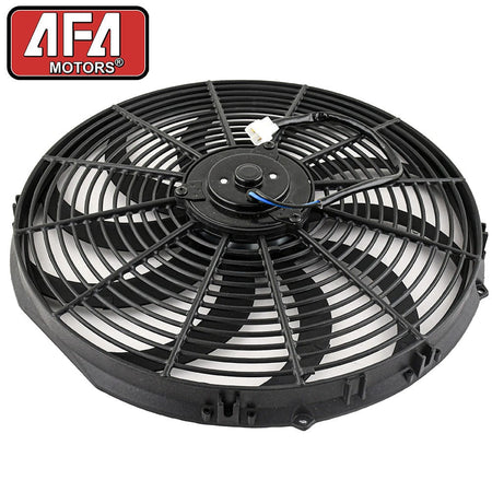 16" 12V 160W Electric Radiator Cooling Fan Curved Blade Push Push