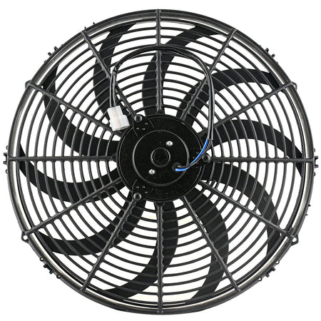 16" Electric Cooling Fan 12V 160W | Curved Blade Push Type