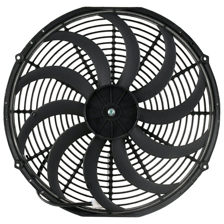 16" Electric Cooling Fan 12V 160W | Curved Blade Push Type
