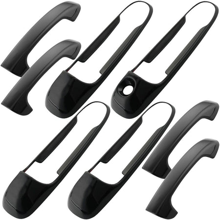 Gloss Black Door Handle Cover For Grand Cherokee Commander Ram 1500
