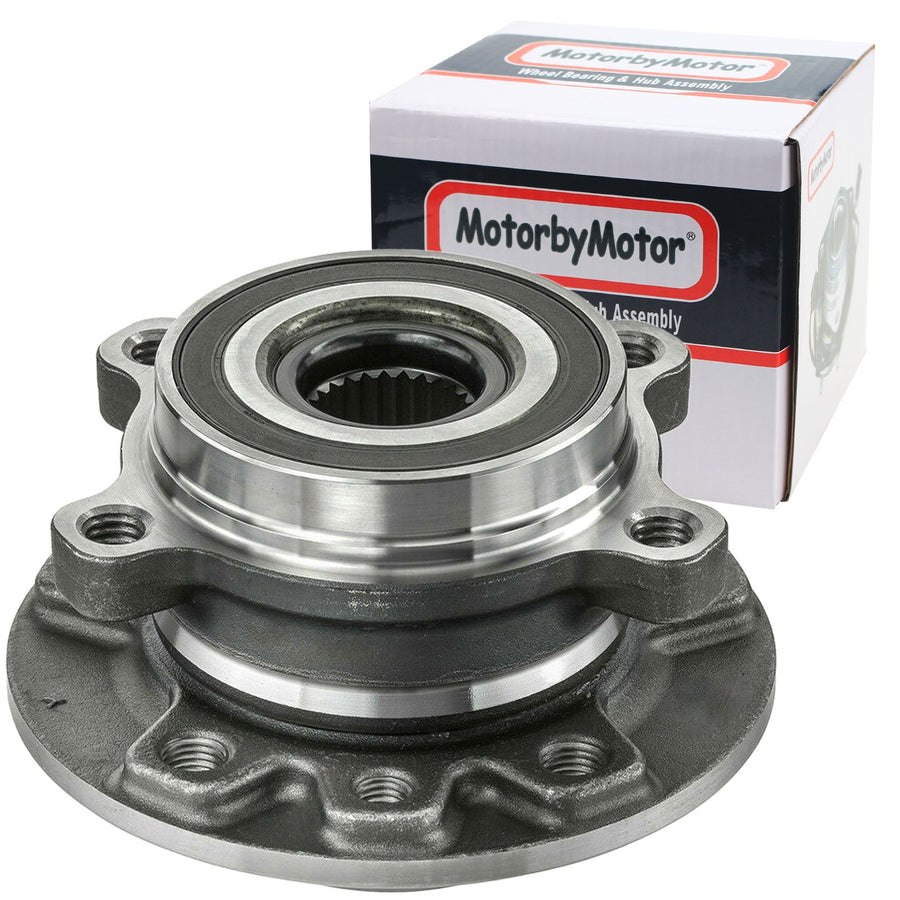 MotoorbyMotor 513389 Front Rear Wheel Bearing and Hub Assembly Fits 2016-2018 Fiat 500X, 2015-2018 Jeep Renegade Low-Runout OE Directly Replacement MotorbyMotor