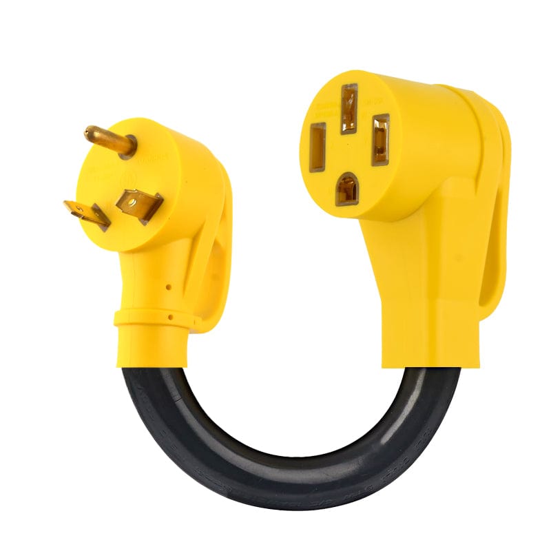 30 Amp to 50 Amp RV Adapter Cord 12 Inch, NEMA TT-30P to NEMA 14-50R Electrical Power Adapter,ETL Listed"