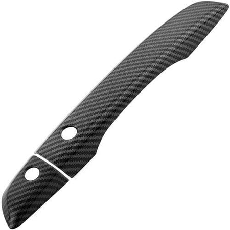 Carbon Fiber Black Door Handle Cover Trims For Honda Civic with Keyless Entry