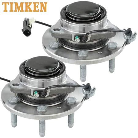 TIMKEN HA590541 Front Wheel Bearing & Hub Assembly for 2014-2016 GMC Sierra 1500 (2 PACK)