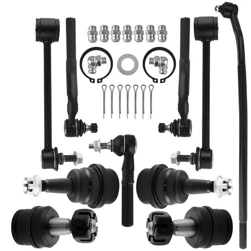 2007-2017 Jeep Wrangler Front Inner Outer Tie Rods Upper Lower Ball Joints