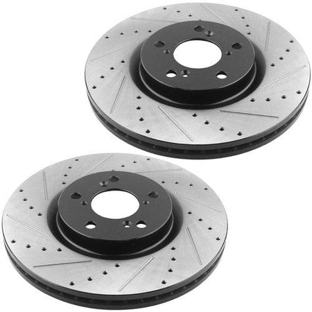 Front+Rear Drilled Brake Rotors + Ceramic Brake Pads for 2010-2013 Acura MDX ZDX