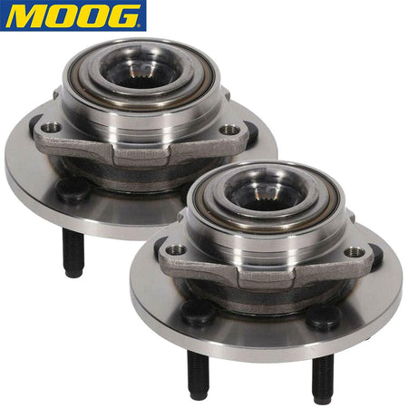 MOOG 513228 Front Wheel Bearing Hub Assembly 2005-2010 Dodge Dakota Mitsubishi Raider (Set of 2)