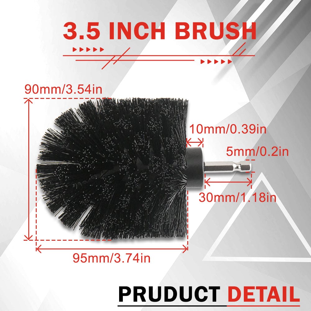 3PC Power Drill Brush Set | Professional Tile & Grout Cleaner