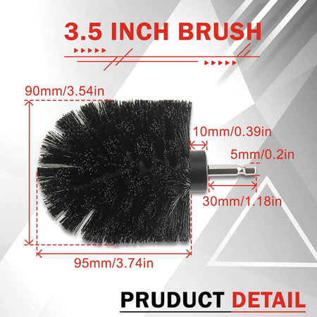 3PC Power Drill Brush Set | Professional Tile & Grout Cleaner