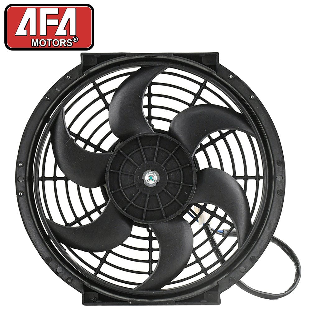 10" Inch Universal Slim Fan Push Pull Electric Radiator Cooling 12v 80w