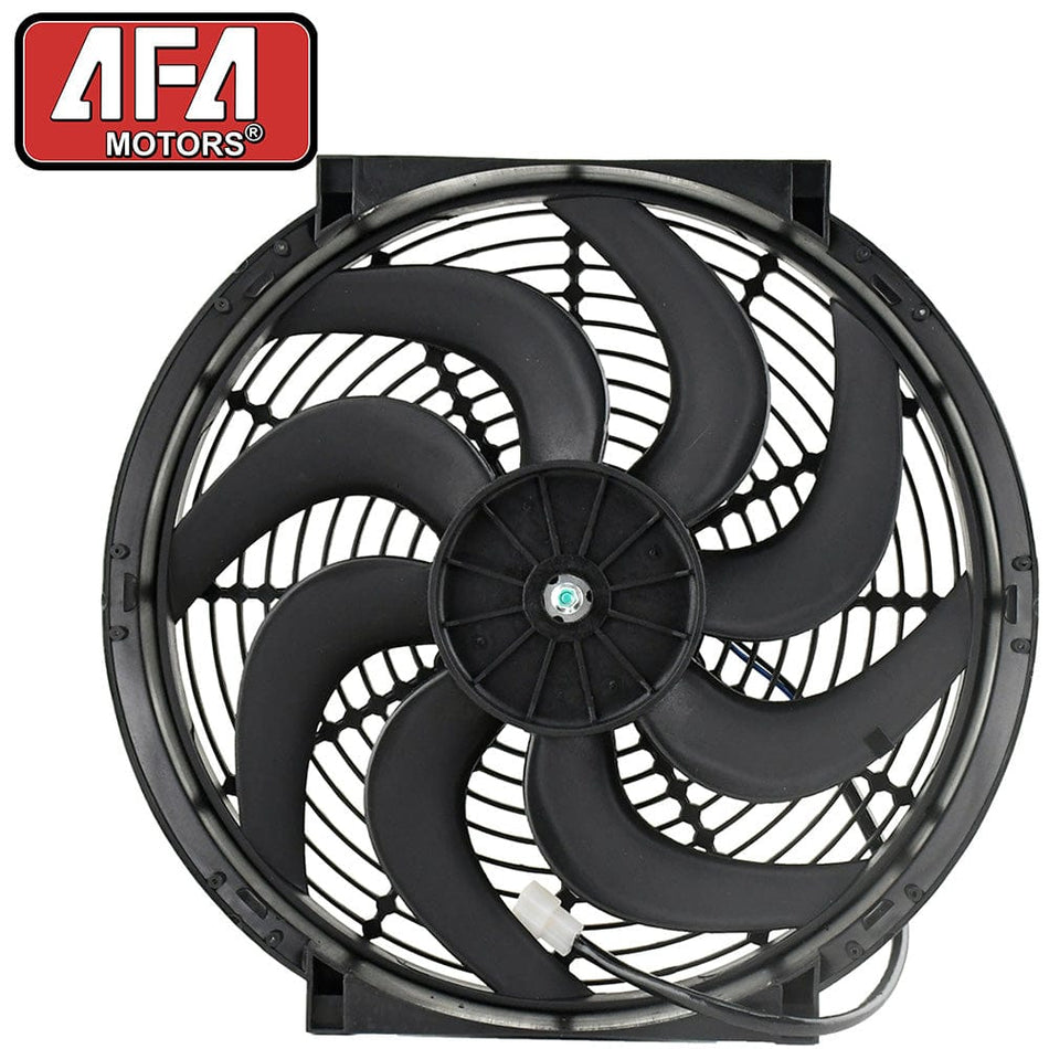 14" Heavy Duty Reversible Radiator Electric Wide Curved Blade FAN 12V 3000 CFM
