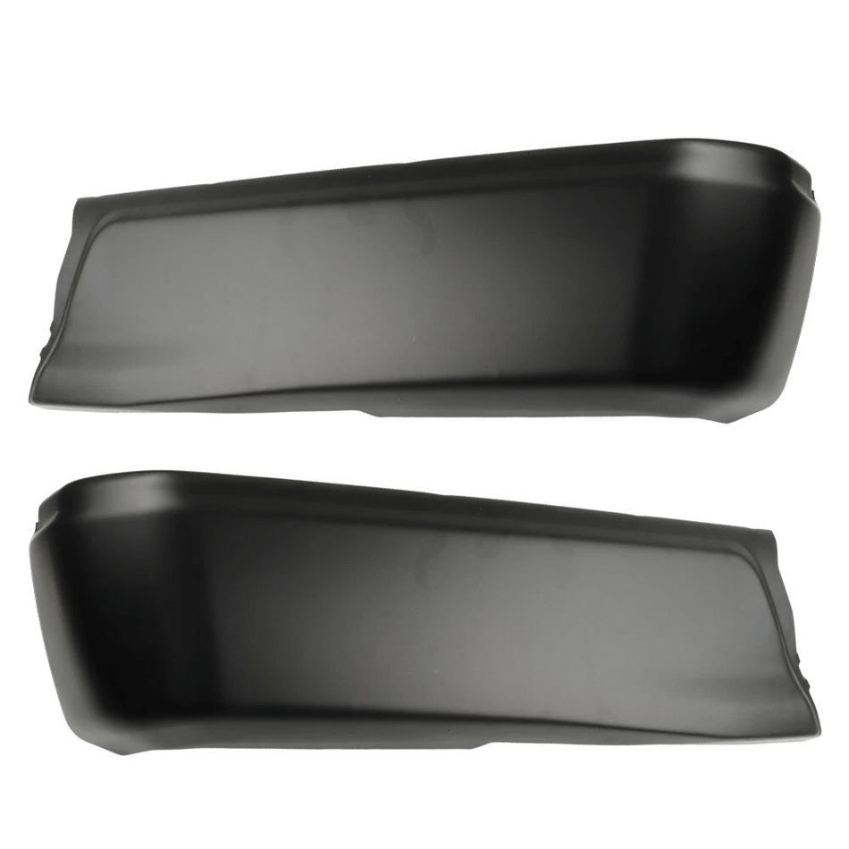 2PCS Rear Bumper Face Bar End Caps Black w/o Sensor Hole Fit for Ford F150 15-20