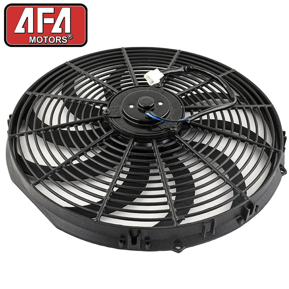 16" 12V 160W Electric Radiator Cooling Fan Curved Blade Push Push