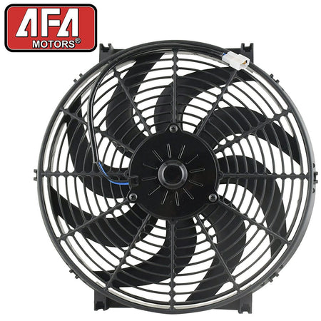 14" Heavy Duty Reversible Radiator Electric Wide Curved Blade FAN 12V 3000 CFM