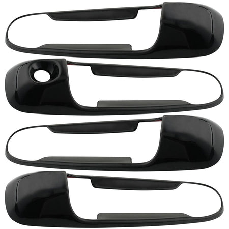 Gloss Black Door Handle Cover For Grand Cherokee Commander Ram 1500