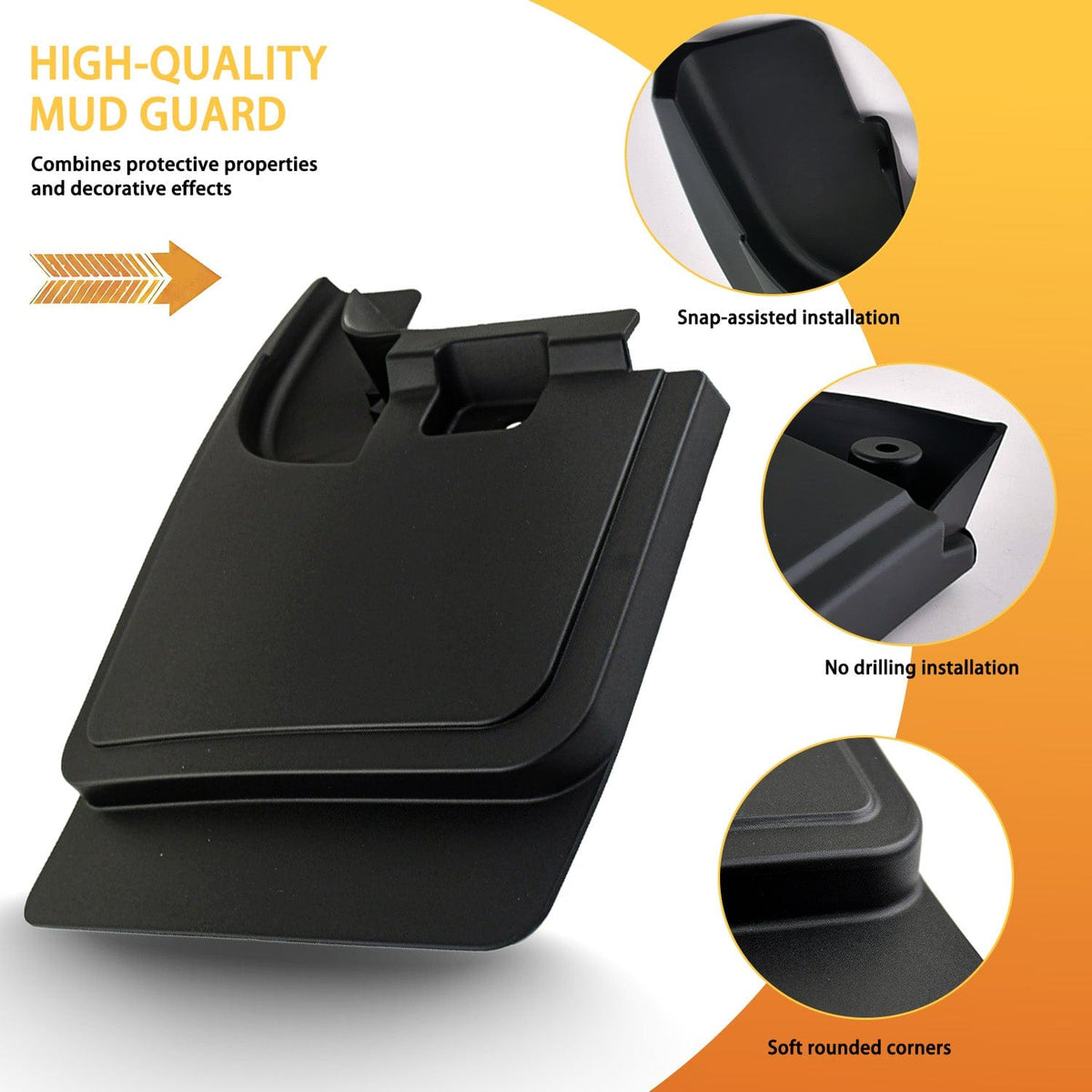 Durable Mud Flaps Splash Guards Fit Ford F-250 F-350 Super Duty 2017-2018