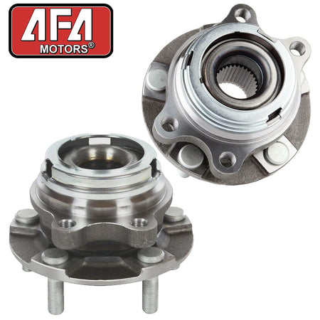 Pair Front Wheel Hubs & Bearings For 2009-14 Nissan Murano/2011 Quest