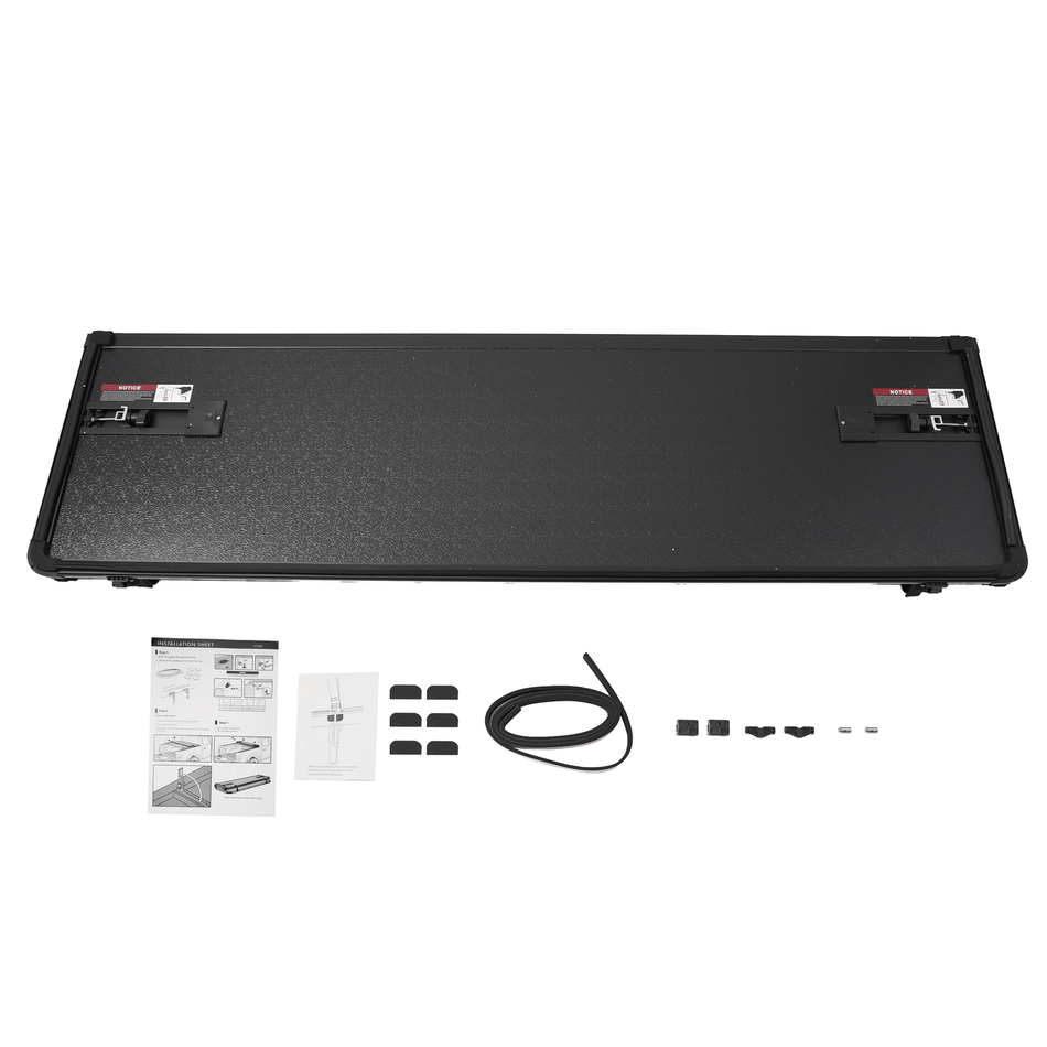 4 Fold 5.8FT Bed Hard Truck Tonneau Cover Fit For Chevy Silverado GMC 14-18