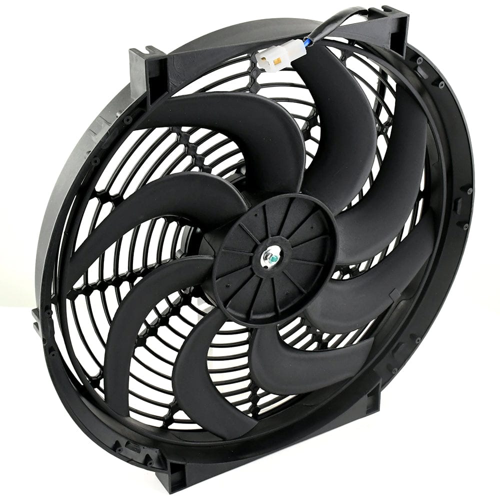 14" Heavy Duty Reversible Radiator Electric Wide Curved Blade FAN 12V 3000 CFM