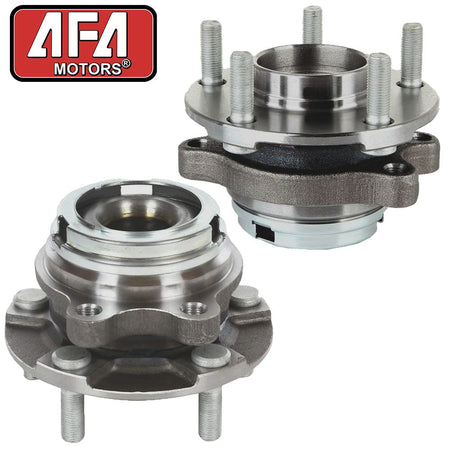 Pair Front Wheel Hubs & Bearings For 2009-14 Nissan Murano/2011 Quest