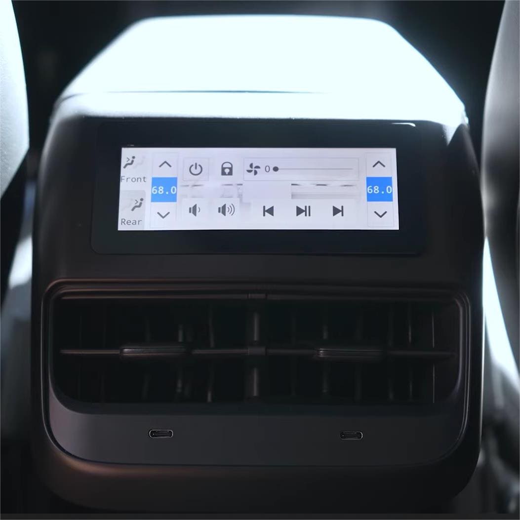 Model 3 & Y Rear Multimedia LCD Display Screen Air Conditioning Control