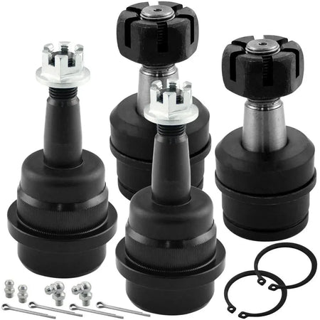 4x Ball Joints Kit Front Upper Lower - Jeep Cherokee Wrangler 99-04 4WD