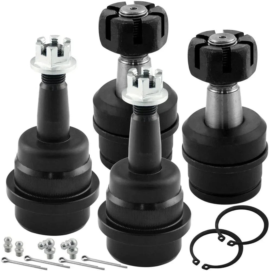 4x Ball Joints Kit Front Upper Lower - Jeep Cherokee Wrangler 99-04 4WD