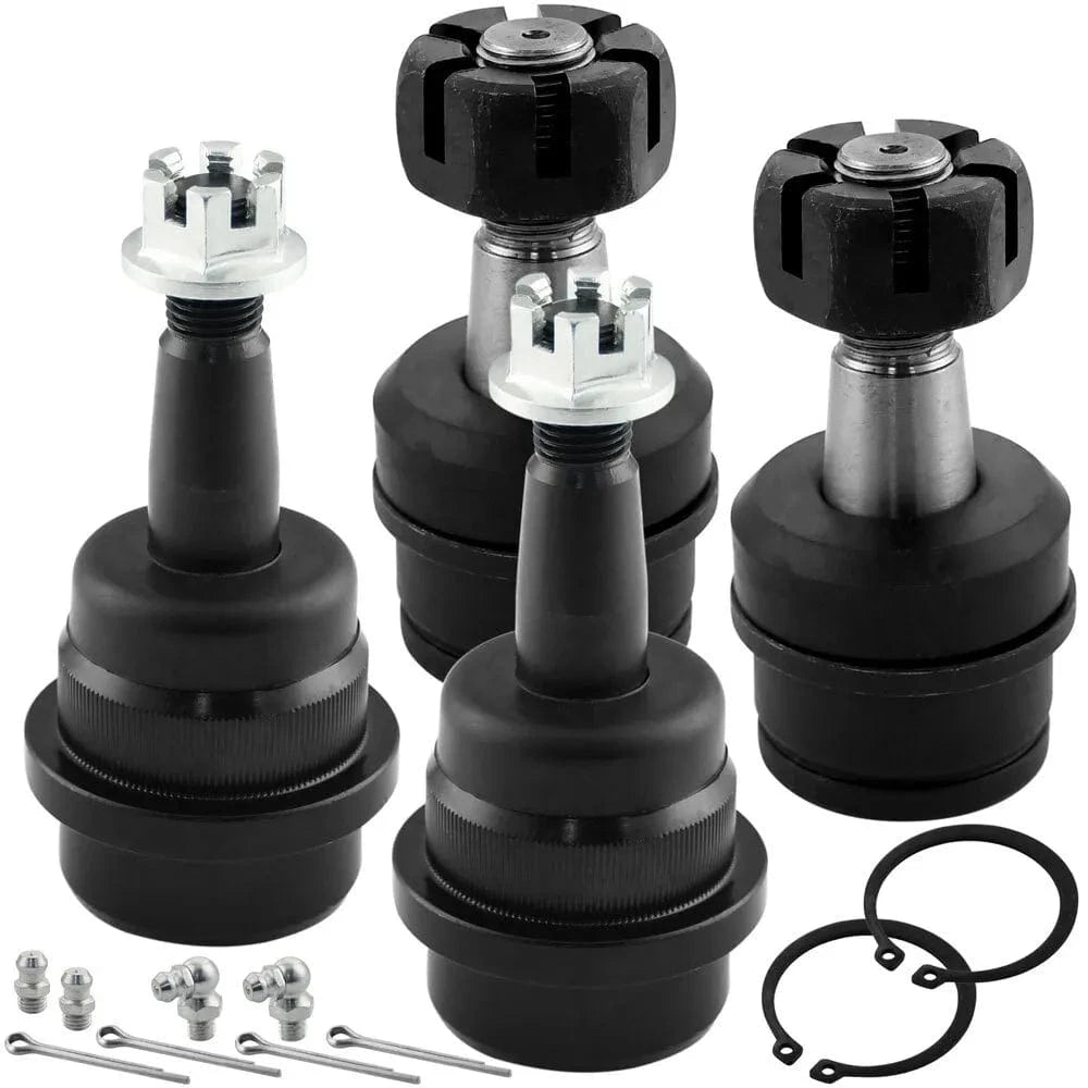 4x Ball Joints Kit Front Upper Lower - Jeep Cherokee Wrangler 99-04 4WD
