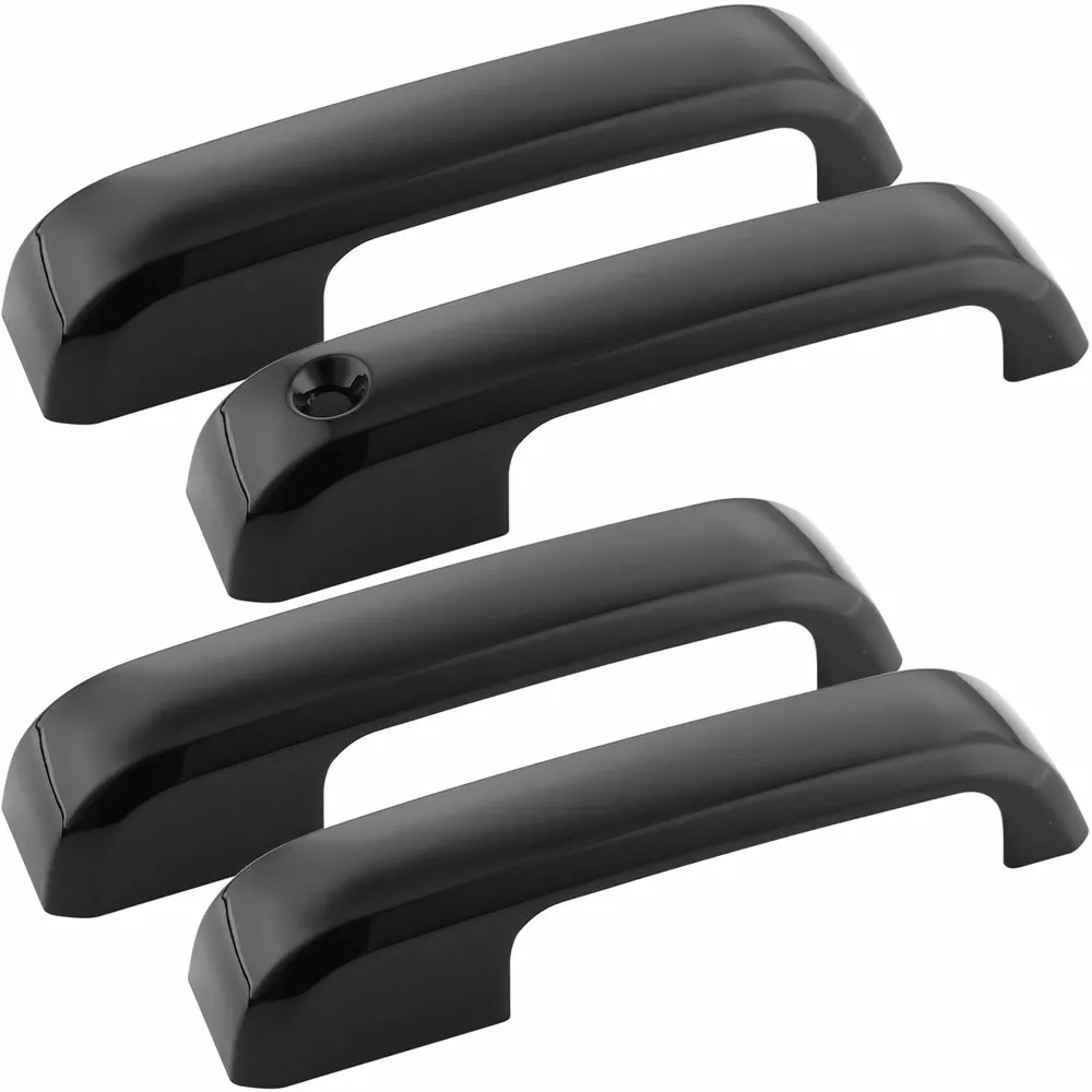 4x Gloss Black Door Handle Covers For Ford F150 2017-2022 F250 F350 F450