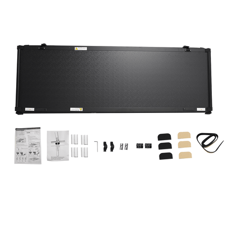 5.5FT 3-Fold FRP Hard Truck Bed Tonneau Cover Fit For Toyota Tundra 2007-2024