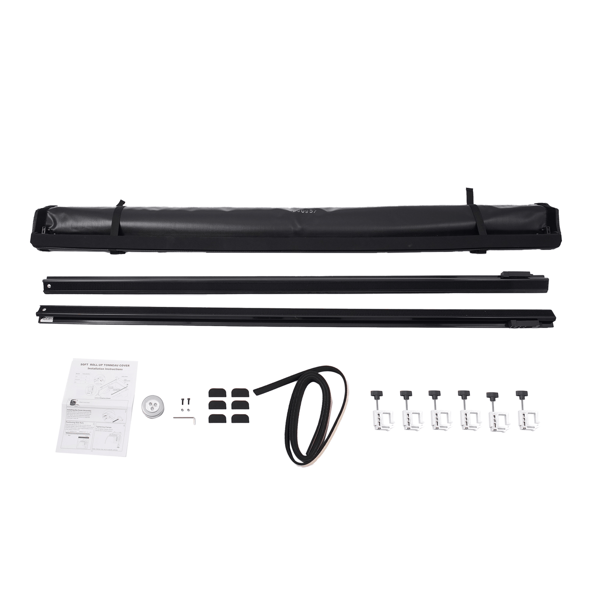 5.7FT Soft Roll up Tonneau Cover Fit For Dodge Ram 1500 Classic 2009-2024
