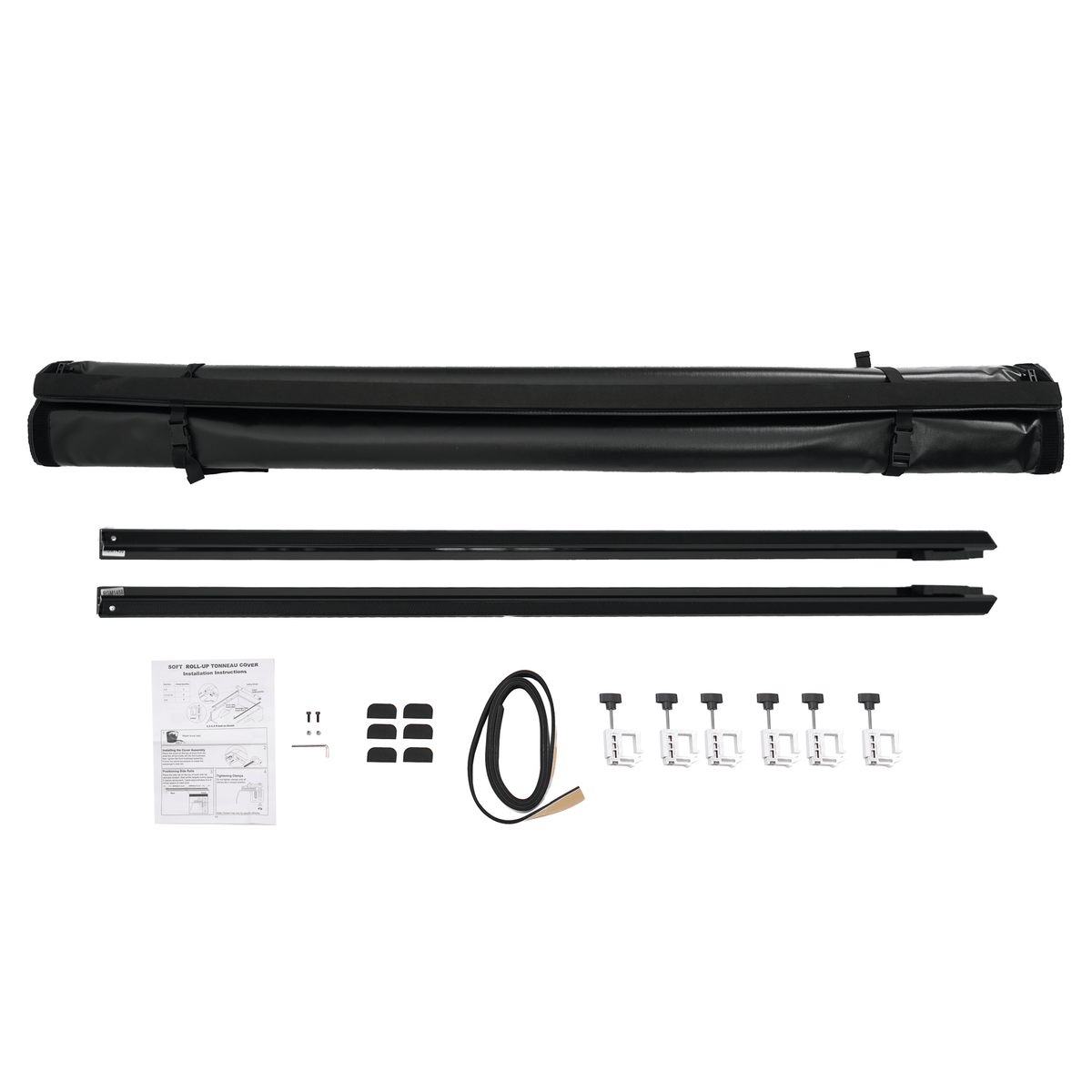 5.8FT Roll Up Tonneau Cover Fit For Chevy Silverado Sierra 1500 Truck Bed 14-18