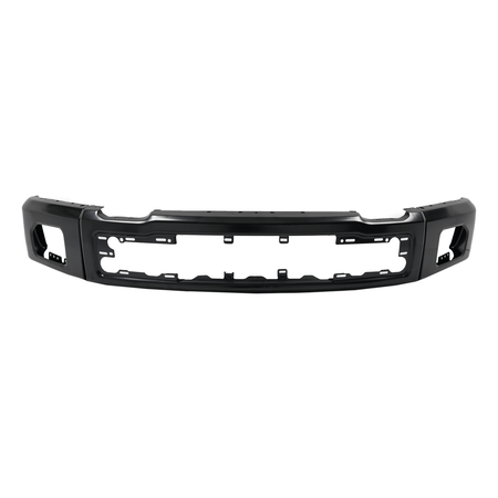Front Bumper Face Bar Black Steel Fit For Ford F-150 2015-2017 w/Fog Light Hole