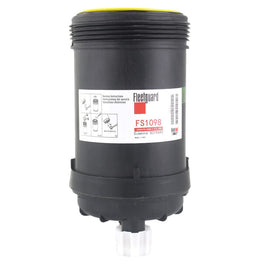 Fleetguard FS1098 Fuel Water Separator - Front view showing the filter design and connector.