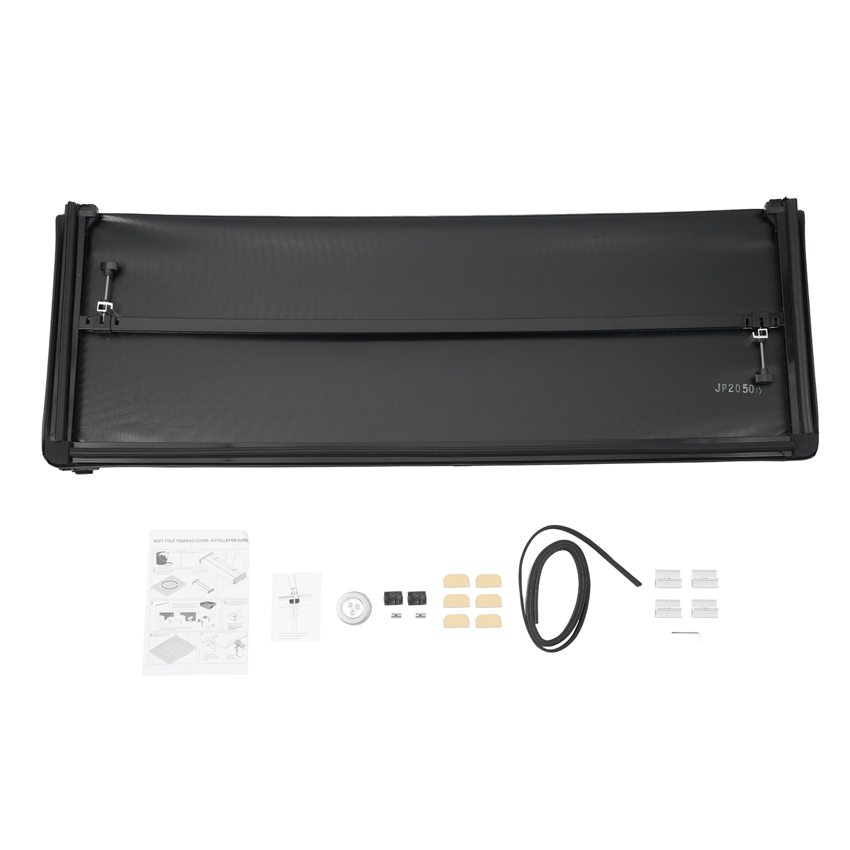 5ft/60.3" Bed Soft 3-fold Tonneau Cover Fit For Jeep Gladiator JT Truck 2020-25