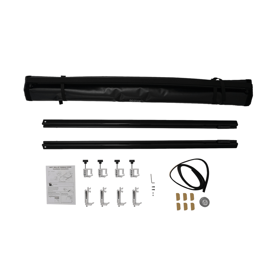 5FT Roll-up Soft Tonneau Cover Fit For Nissan Frontier Short Bed 05-25 w/Lamp