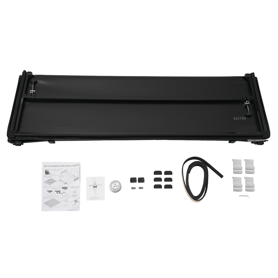 5ft Soft Tri-Fold Truck Bed Tonneau Cover Fit For Nissan Frontier 2005-2025