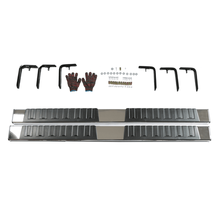 6" Running Boards Fit For Chevy Colorado/GMC Canyon 15-25 Crew Cab ABS Side Bars