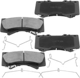 Front Ceramic Brake Pads 2008-2019 Toyota Land Cruiser Sequoia Tundra LX570 w/ cleaner, fluid