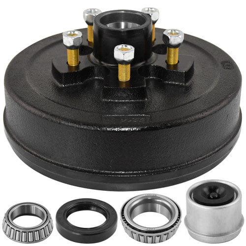 5 on 5 Trailer Hub Drum Kits with 10"X2-1/4" Electric brakes for 3500 lbs axle