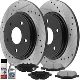 Rear For Volkswagen Routan Chrysler Town & Country Rear Rotors + Brake Pads