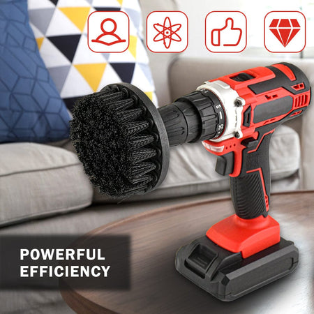 3PC Power Drill Brush Set | Professional Tile & Grout Cleaner